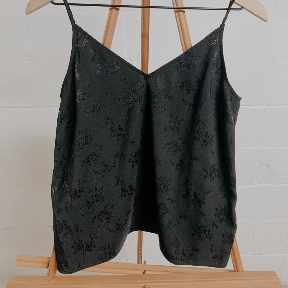 Satin Floral Top